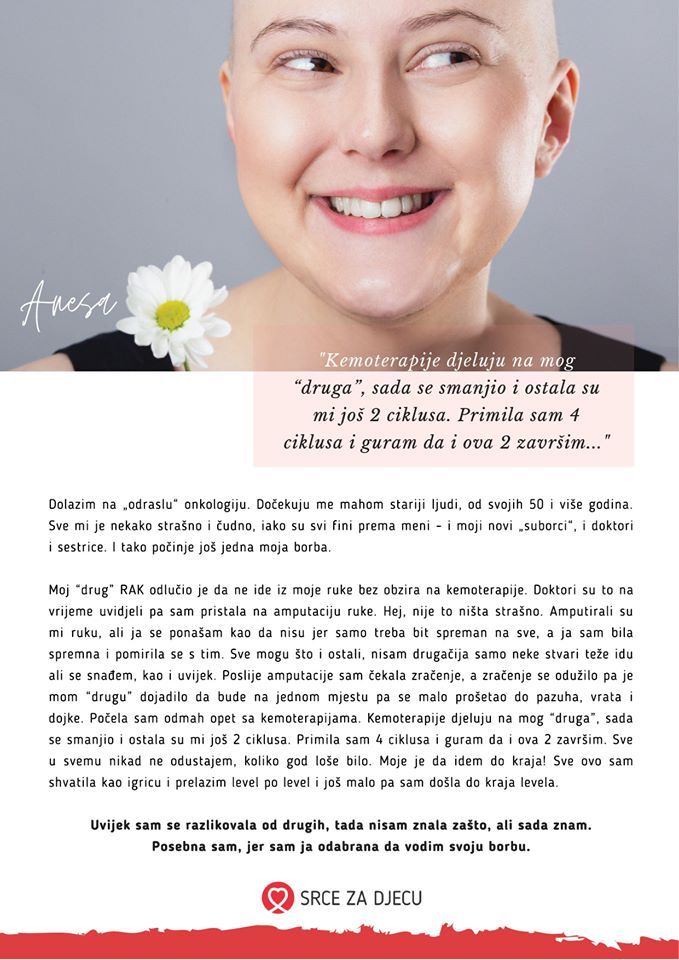 Anesa Rakić iz Tešnja zaštitno lice kampanje ''Heroji su među nama''