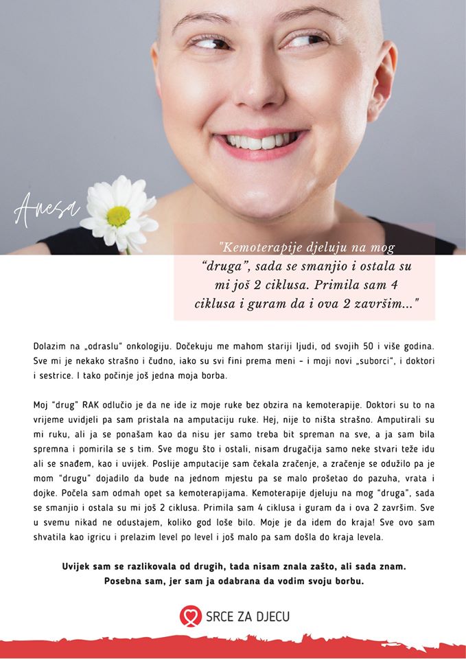 Anesa Rakić iz Tešnja zaštitno lice kampanje ''Heroji su među nama'' Anesa Rakić iz Tešnja zaštitno lice kampanje ''Heroji su među nama''