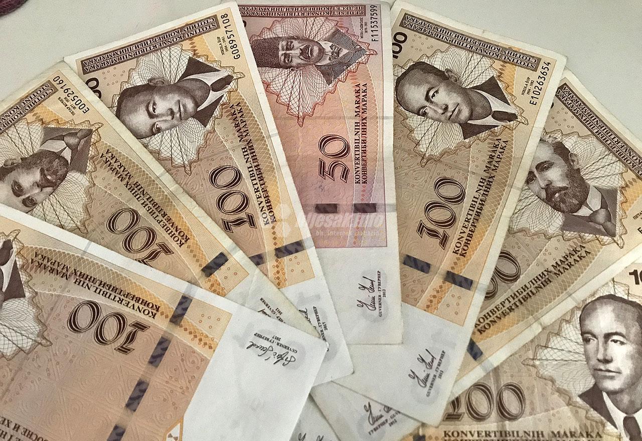 Prosječna neto plata u FBiH u decembru 993 KM, a bruto 1.532 KM
