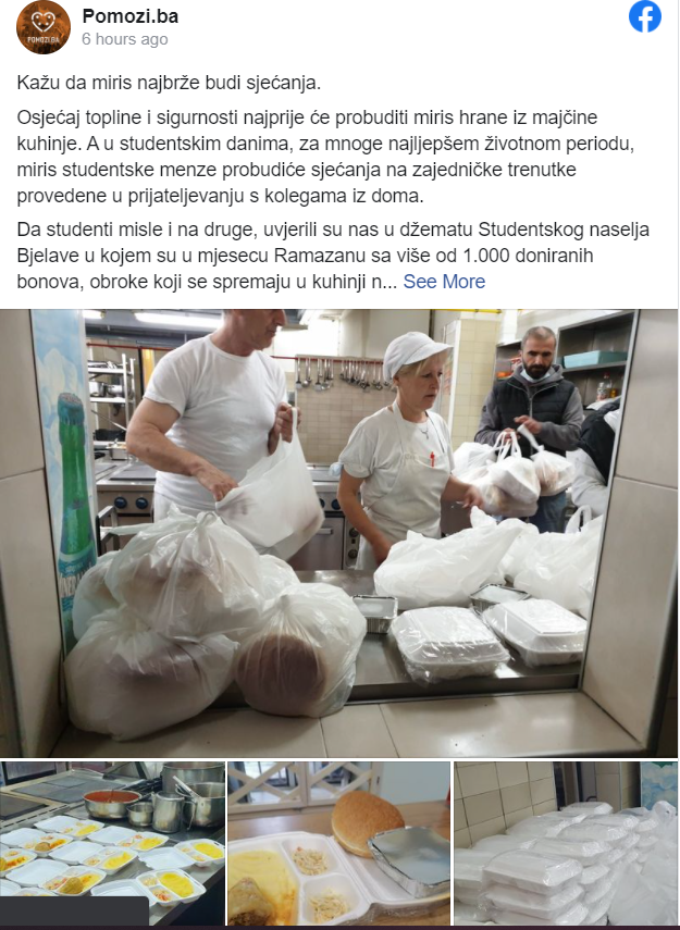 Svaka čast: Studenti s Bjelava donirali više od 1.000 obroka Svaka čast: Studenti s Bjelava donirali više od 1.000 obroka