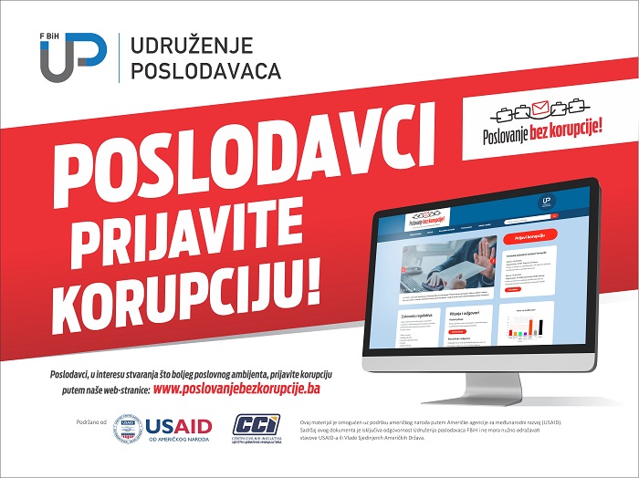 Poslodavci pokrenuli web platformu za prijavu korupcije