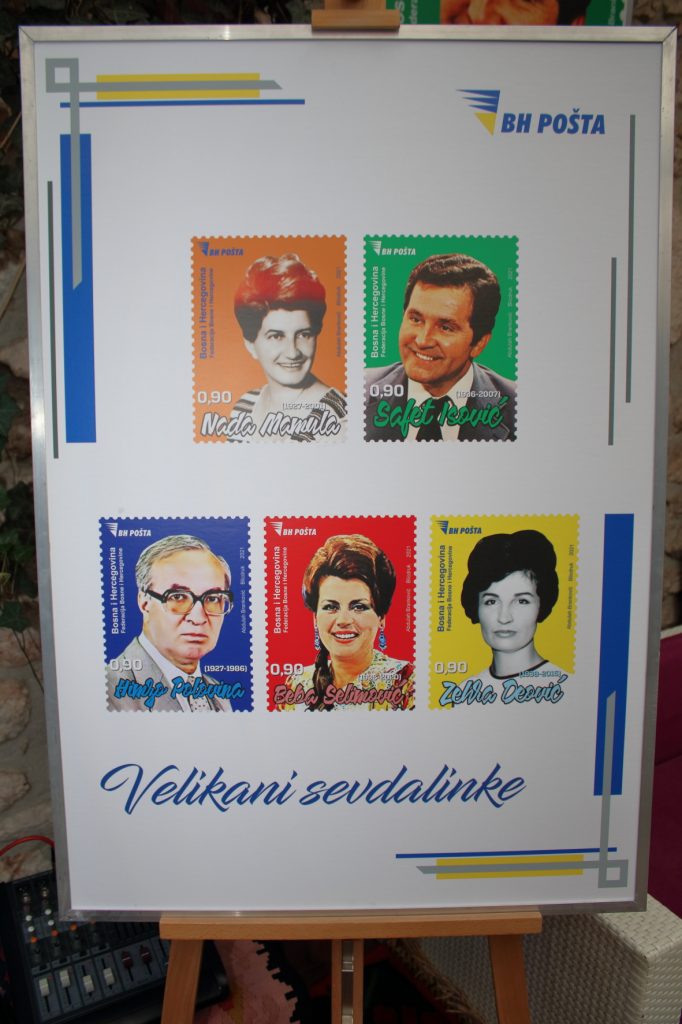 Promovisane poštanske markice na kojima se nalaze velikani sevdaha