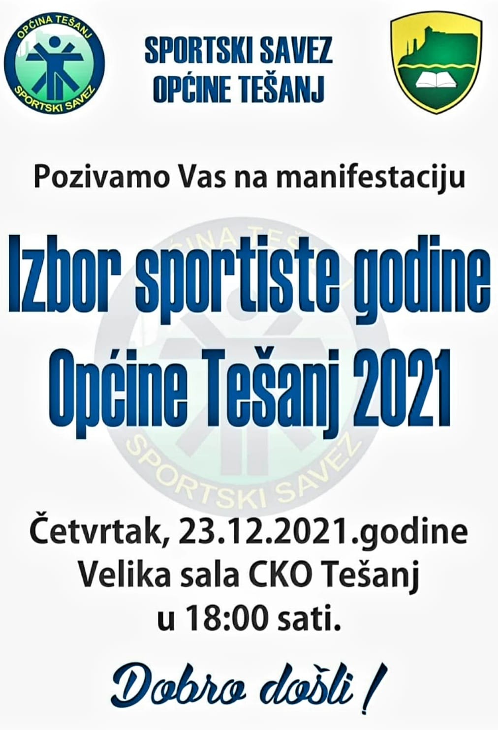 Izbor sportiste godine općine Tešanj 2021
