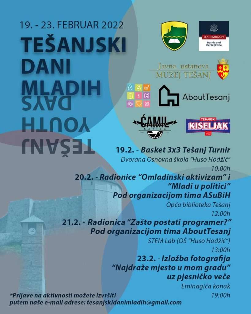Počinju Tešanjski dani mladih: Prijavite se! Počinju Tešanjski dani mladih: Prijavite se!