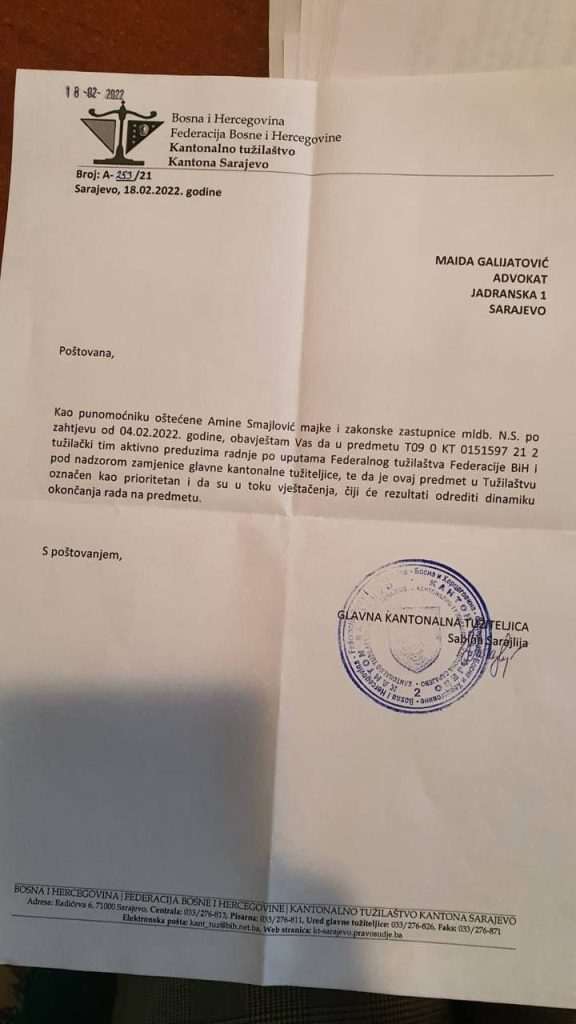 DOKLE JE STIGLA ISTRAGA PROTIV 10 LJEKARA KCUS-A U SLUČAJU DJEVOJČICE NADIN? DOKLE JE STIGLA ISTRAGA PROTIV 10 LJEKARA KCUS-A U SLUČAJU DJEVOJČICE NADIN?