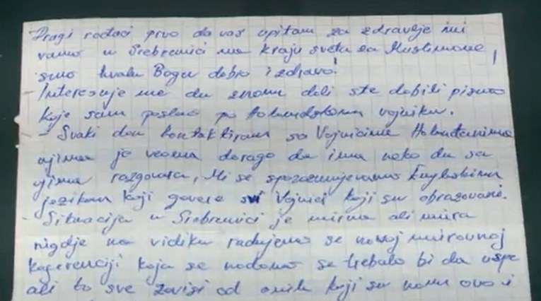 Pismo poslano 1994. godine iz Srebrenice vratilo se nakon 23 godine neuručeno Pismo poslano 1994. godine iz Srebrenice vratilo se nakon 23 godine neuručeno