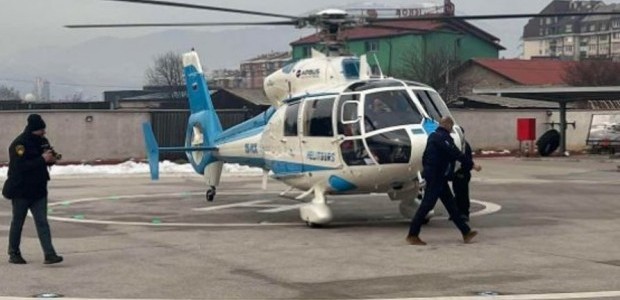 Ministar MUP-a ZDK Dario Pekić na prezentaciji letjelice helikoptera Delfin