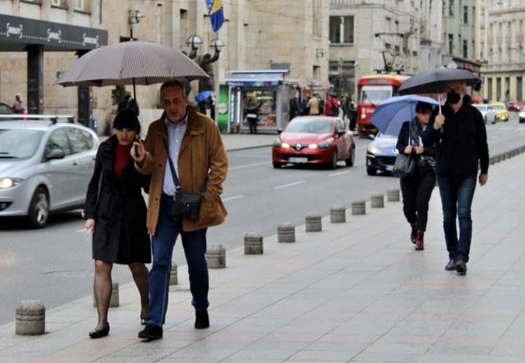 Početkom naredne sedmice pretežno oblačno vrijeme sa povremenim padavinama