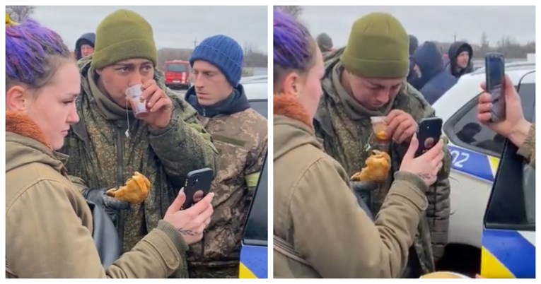 VIDEO Potresna snimka: Zarobljeni ruski vojnik u suzama razgovara s majkom dok ga Ukrajinci hrane