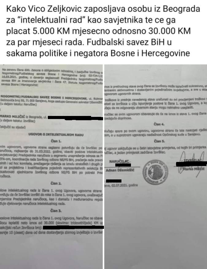 Reprezentacija tone, isplate redovne: Mutni poslovi Zeljkovića i kuma Miličića Reprezentacija tone, isplate redovne: Mutni poslovi Zeljkovića i kuma Miličića