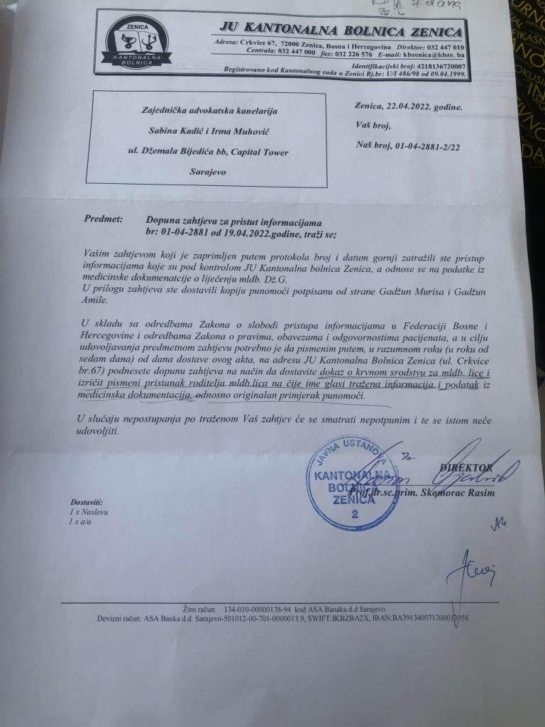 Porodica Gadžun: “Na svu našu bol, traže dokaz da je malena Džena naša djevojčica" Porodica Gadžun: “Na svu našu bol, traže dokaz da je malena Džena naša djevojčica"