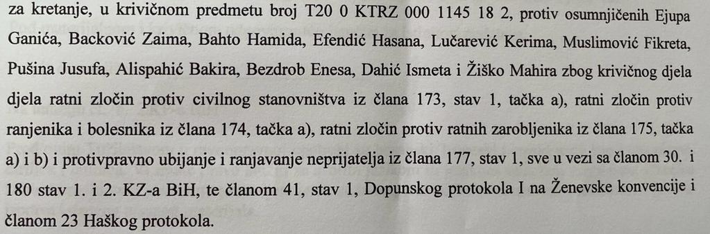 Otkrivamo imena optuženih iz slučaja Dobrovoljačka: Tužilaštvo BiH podiglo optužnicu protiv deset osoba, među optuženima Ejup Ganić, Fikret Muslimović, Jusuf Pušina, Bakir Alispahić, Ismet Dahić … Otkrivamo imena optuženih iz slučaja Dobrovoljačka: Tužilaštvo BiH podiglo optužnicu protiv deset osoba, među optuženima Ejup Ganić, Fikret Muslimović, Jusuf Pušina, Bakir Alispahić, Ismet Dahić …