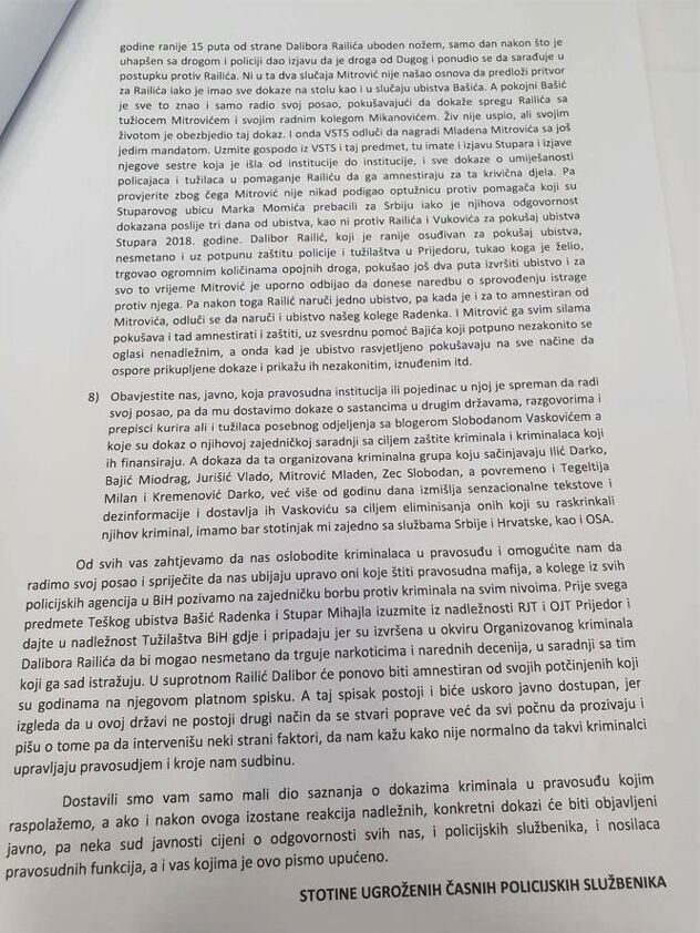 Policajci MUP-a RS-a šokirali pismom o ubistvu Radenka Bašića, pominju i Milana Tegeltiju Policajci MUP-a RS-a šokirali pismom o ubistvu Radenka Bašića, pominju i Milana Tegeltiju