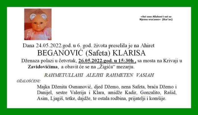 TUGA U ZAVIDOVIĆIMA: OVO JE DJEVOJČICA KOJA JE STRADALA U SAOBRAĆAJNOJ NESREĆI