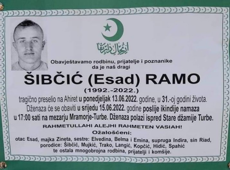 Nakon udesa u Turbetu: Preminuo mladić Ramo Šibčić Nakon udesa u Turbetu: Preminuo mladić Ramo Šibčić