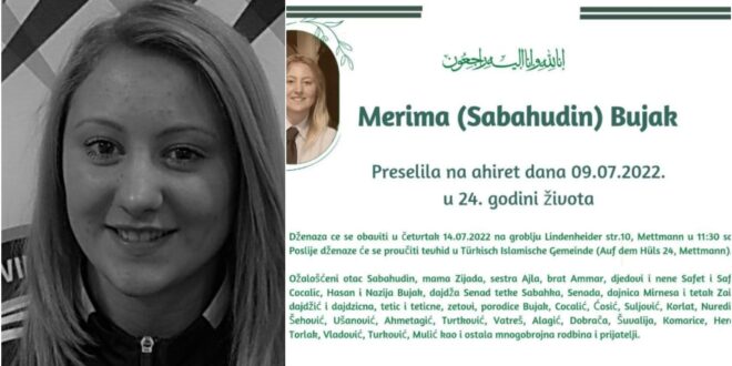 Bivša reprezentativka BiH preminula u 24. godini Bivša reprezentativka BiH preminula u 24. godini