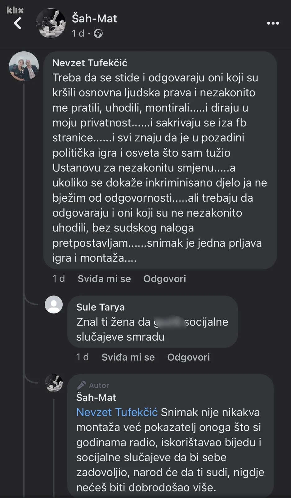 OBJAVLJENI KOMPROMITIRAJUĆI VIDEOSNIMAK: Bivšeg direktora Centra za socijalni rad u Banovićima optužuju za seksualne ucjene OBJAVLJENI KOMPROMITIRAJUĆI VIDEOSNIMAK: Bivšeg direktora Centra za socijalni rad u Banovićima optužuju za seksualne ucjene