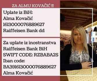 APEL ZA POMOĆ ALMI KOVAČIĆ APEL ZA POMOĆ ALMI KOVAČIĆ
