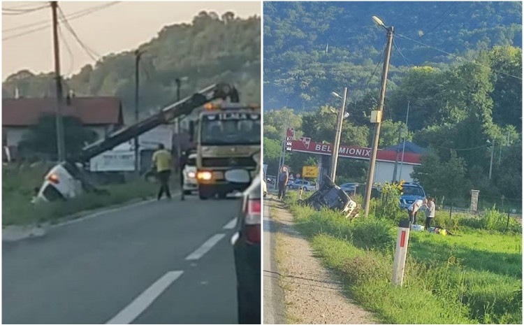 Nesreća kod Šija, jedno vozilo sletilo s ceste i završilo u kanalu