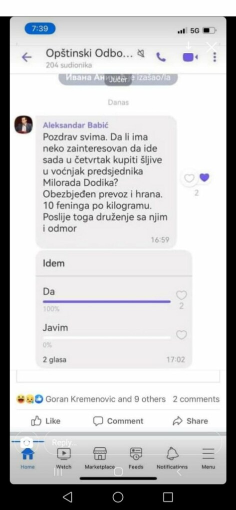 BRANJE KROZ GUSTO GRANJE: Dodikovi simpatizeri pozvani na berbu šljiva i druženje sa liderom SNSD-a na njegovom imanju u Laktašima! BRANJE KROZ GUSTO GRANJE: Dodikovi simpatizeri pozvani na berbu šljiva i druženje sa liderom SNSD-a na njegovom imanju u Laktašima!