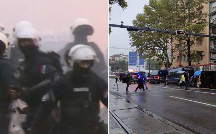 Huligani se sukobili sa policijom na Europrajdu: Gađali ih bakljama i topovskim udarima