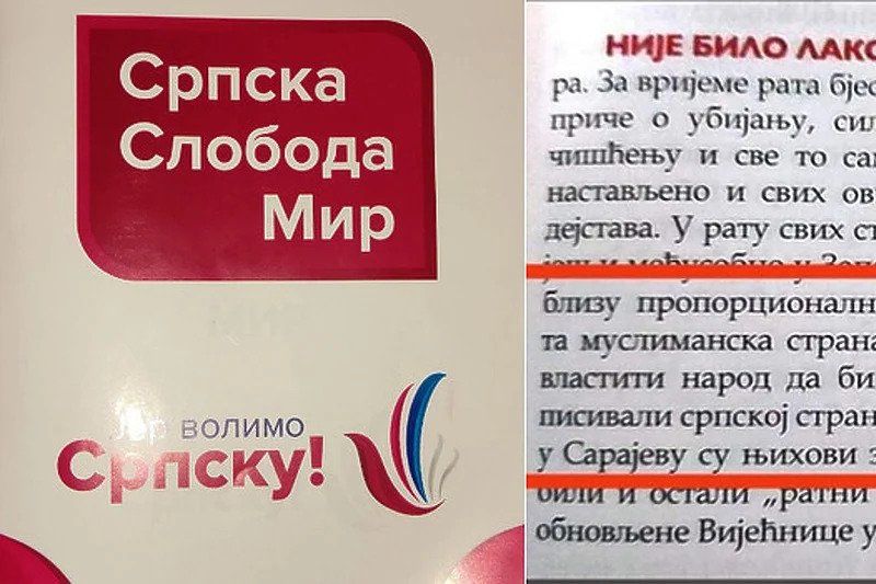 Sramotan stranački pamflet SNSD-a: Negirali genocid, ali i druge ratne zločine u BiH Sramotan stranački pamflet SNSD-a: Negirali genocid, ali i druge ratne zločine u BiH