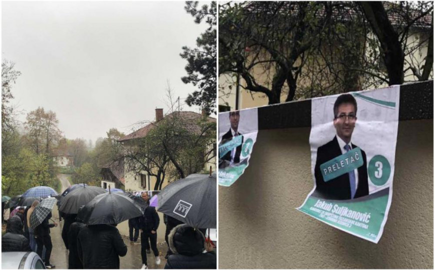 Stotine građana pred kućom Jakuba Suljkanovića: Oblijepili mu zid plakatima, žele povrat mandata Stotine građana pred kućom Jakuba Suljkanovića: Oblijepili mu zid plakatima, žele povrat mandata