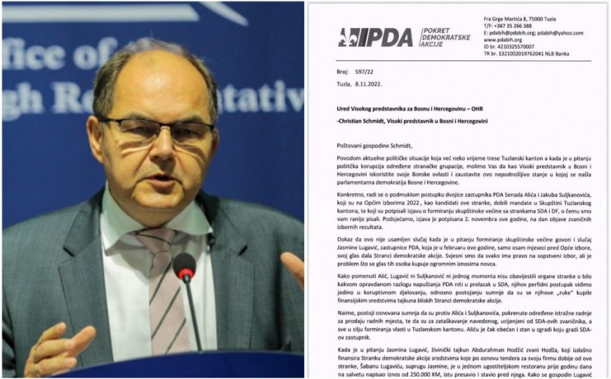 Upućen novi dopis Kristijanu Šmitu: Kome je tajkun iz Živinica nudio 250.000 KM, pa napisao "ponuda je istekla"? Upućen novi dopis Kristijanu Šmitu: Kome je tajkun iz Živinica nudio 250.000 KM, pa napisao "ponuda je istekla"?