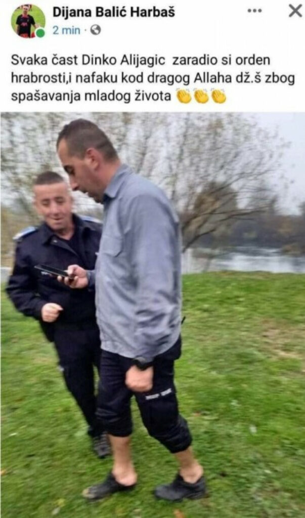 Herojski čin: Ovo su policajci iz Bihaća koji su spasili muškarca od utapanja Herojski čin: Ovo su policajci iz Bihaća koji su spasili muškarca od utapanja