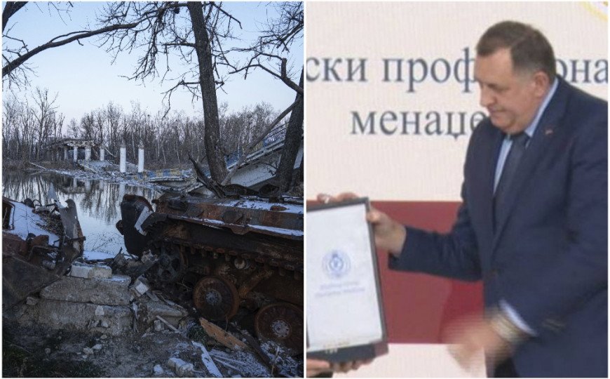 Associated Press: Rusija izvela smrtonosne raketne napade, a Dodik dodijelio orden Putinu Associated Press: Rusija izvela smrtonosne raketne napade, a Dodik dodijelio orden Putinu