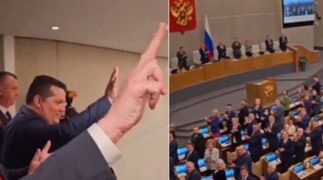 Gnusno: Poslanici NSRS-a u Dumi dočekani snažnim aplauzom, uzvratili s tri prsta