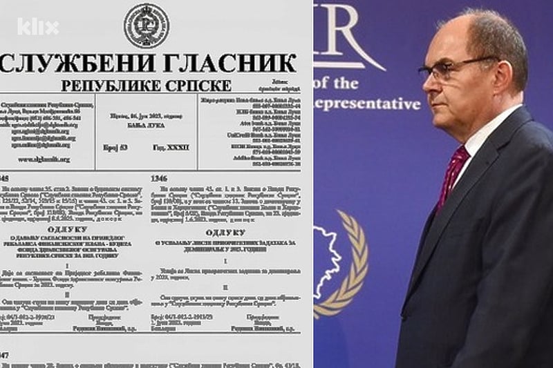 Službeni glasnik RS-a sada mora objaviti Schmidtovu odluku o poništenju odluke RS-a da ne objavljuje njegove odluke