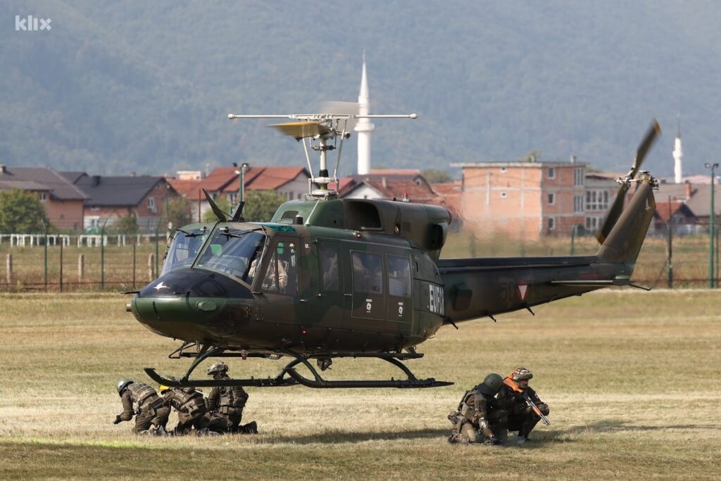 Pogledajte EUFOR-ovu vježbu u bazi Butmir kod Sarajeva: Korišteni transporteri, ali i letjelice