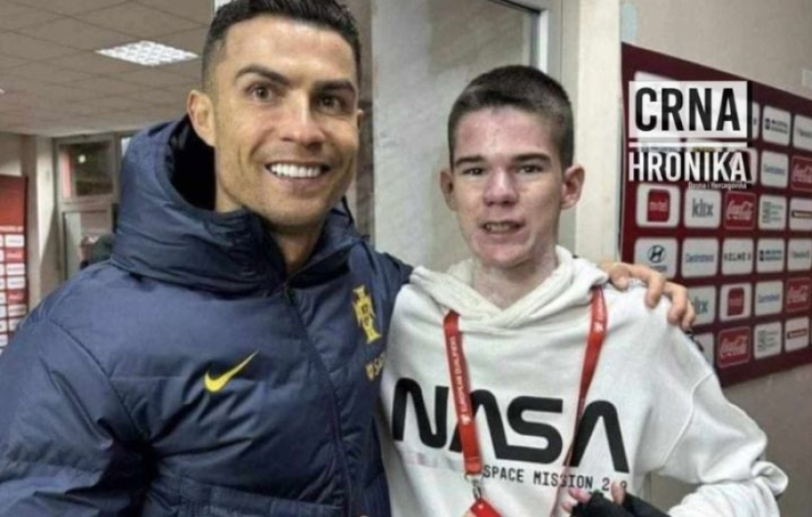 GEST ZA SVAKU POHVALU: Slavni Cristiano Ronaldo usrećio bolesnog dječaka iz Mostara