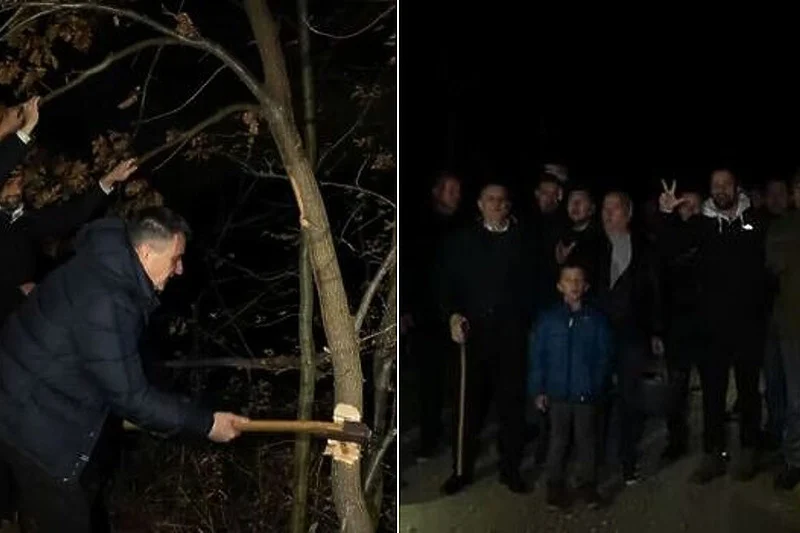 SNSD objavio snimak iz sječe badnjaka na kojem državni ministar finansija pjeva o Čiča Draži