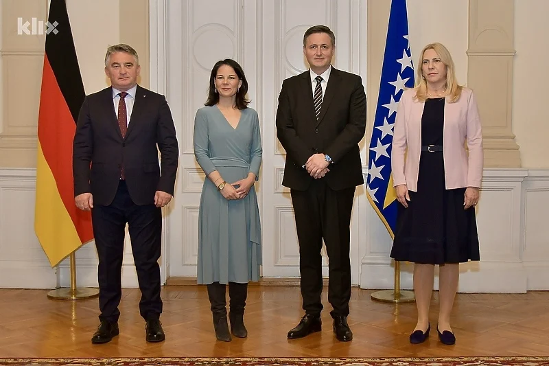 Annalena Baerbock stigla u Sarajevo, prva adresa sastanak s članovima Predsjedništva BiH