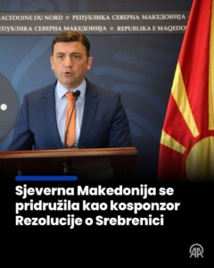 Makedonija nova zemlja pokrovitelj Rezolucije o Genocidu u Srebrenici
